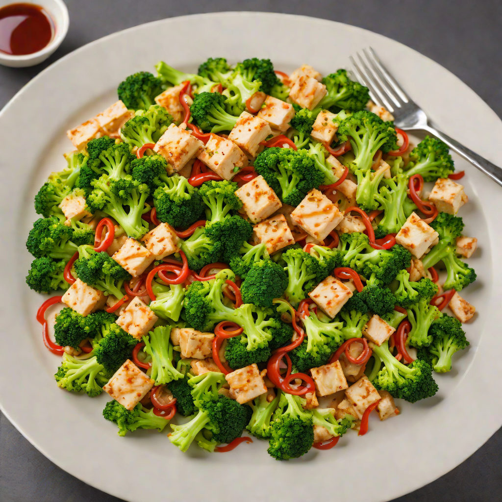 Spicy Ginger-Lemon Stir Fry with Broccoli and Tofu