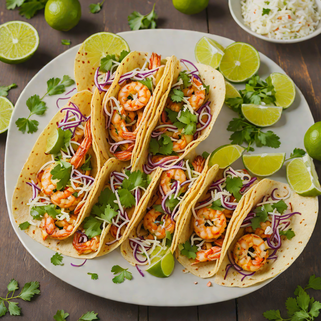 Grilled Lime-Chili Shrimp Tacos with Cilantro Slaw