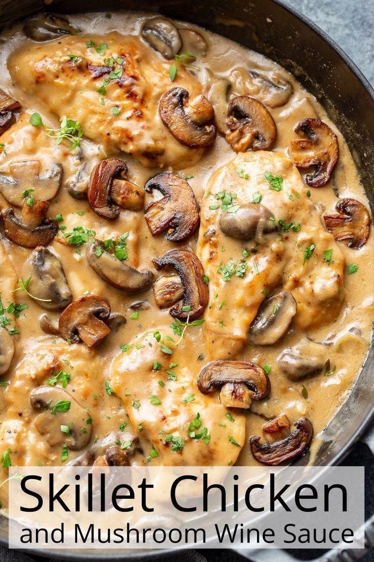 Sautéed Chicken with Wild Mushroom and Thyme Pan Sauce