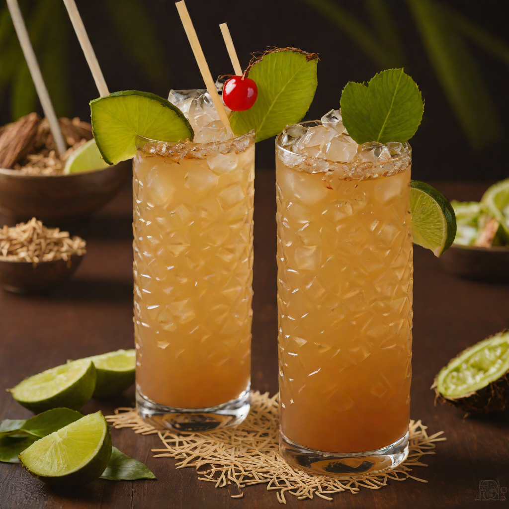Tiki-Inspired Coconut Rum Mai Tai