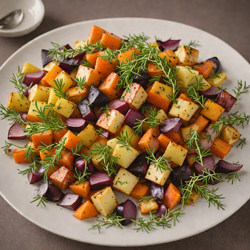 Northern-Style Roasted Root Vegetable Medley with Thyme