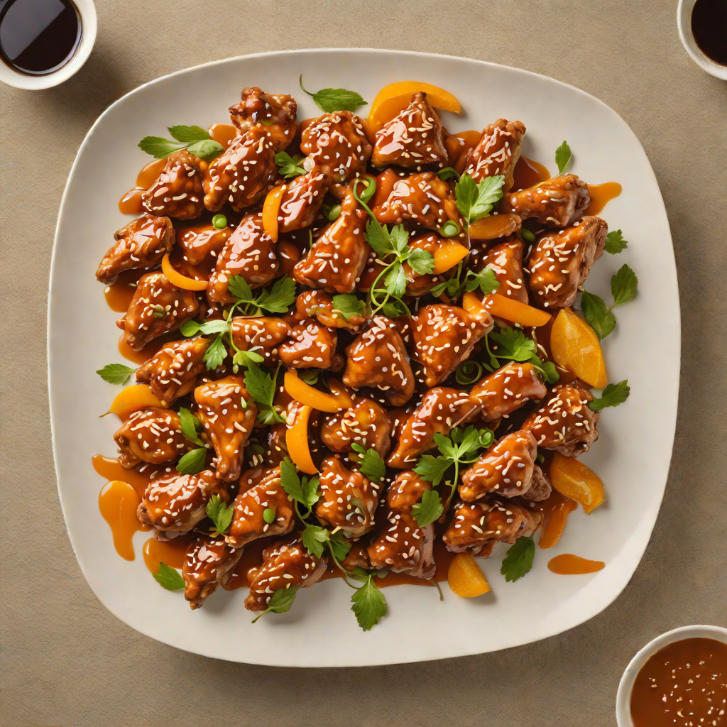 Stir-Fried Chicken with Bourbon-Orange Glaze