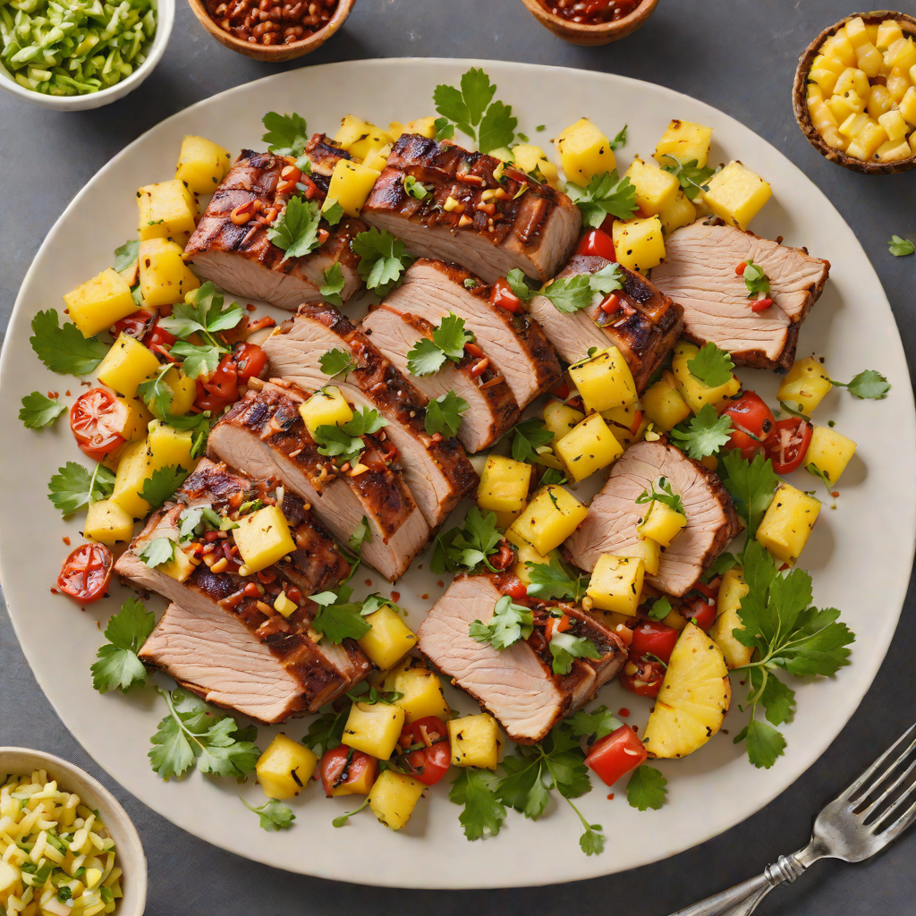 Sheet Pan Mexican-Style Roasted Pork with Pineapple and Chipotle
