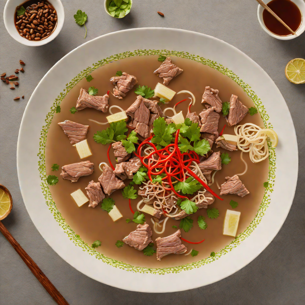 Pho-Inspired Beef Soup with Star Anise and Ginger