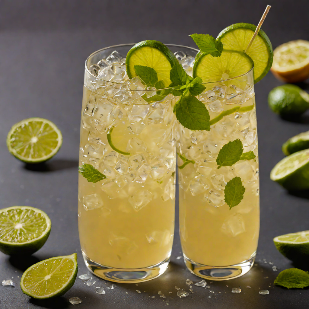 Iced Ginger-Lime Green Tea Refresher