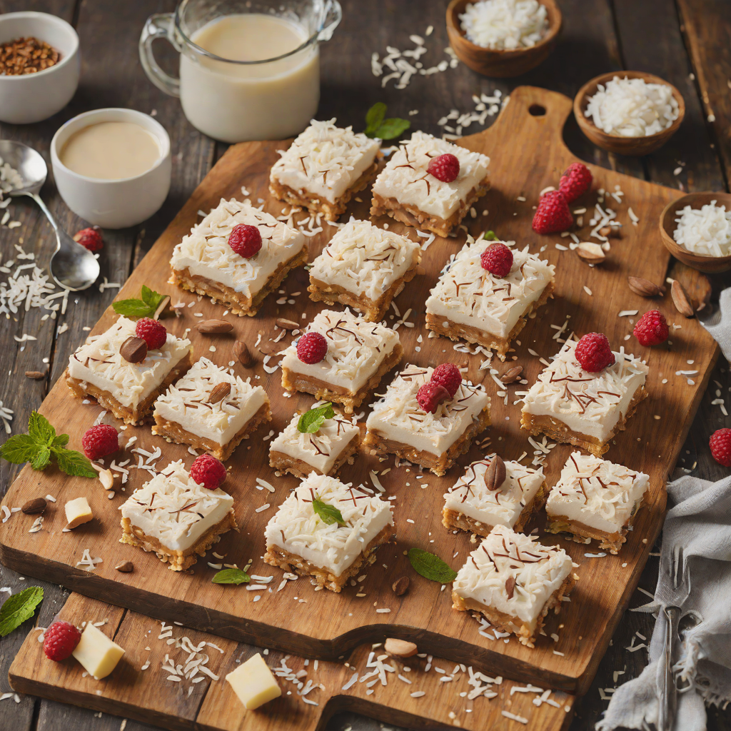 No-Bake Lamington Cheesecake Bars with Coconut