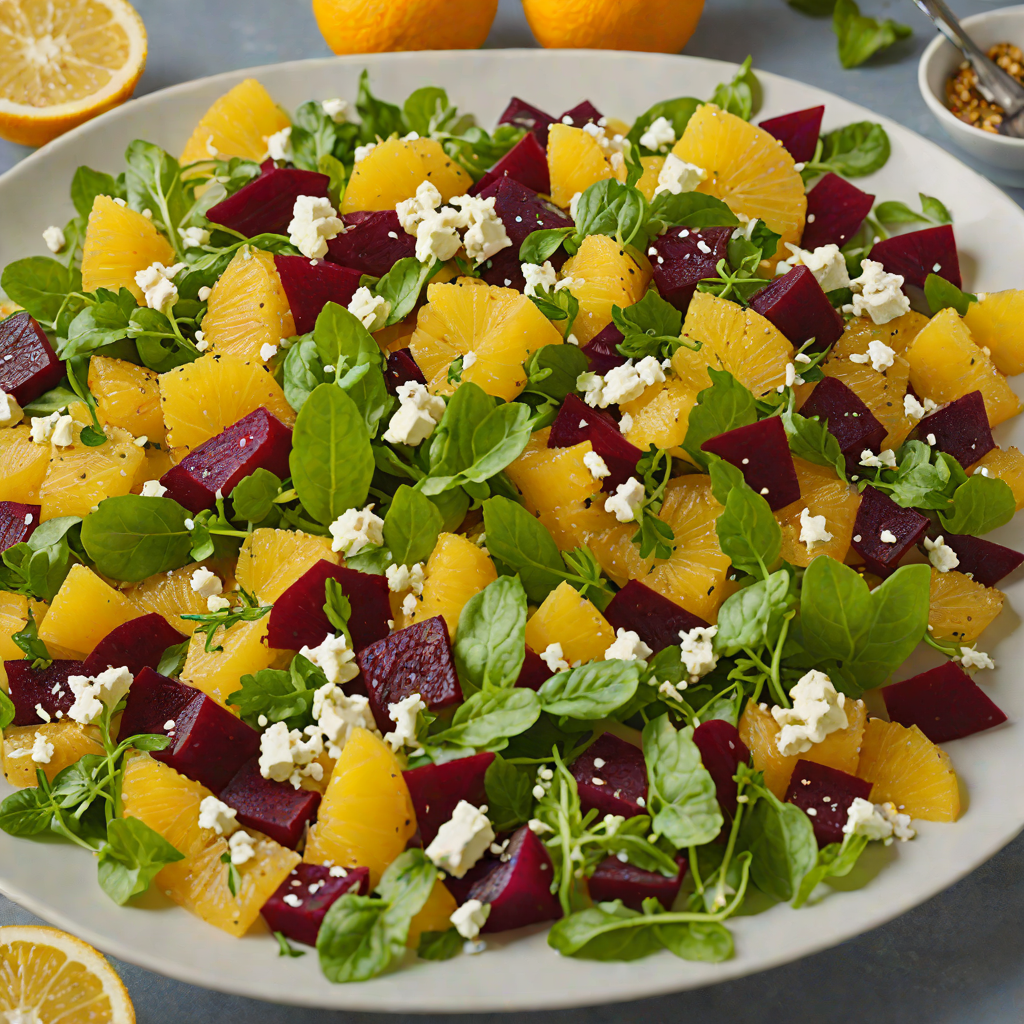 Sour Citrus and Beet Salad with Feta and Mint