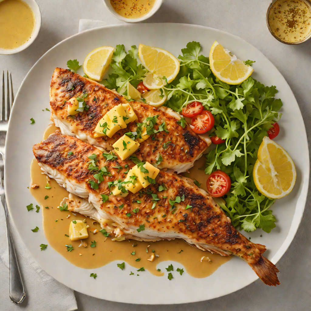 Pan-Seared Lake Granbury Catfish with Zesty Cajun Butter