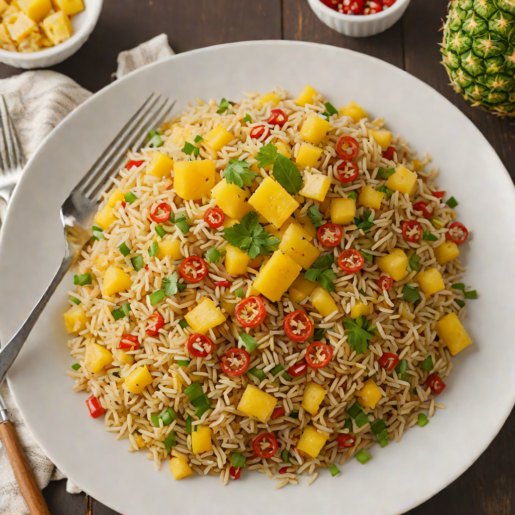 Spicy Tiki-Style Pineapple Fried Rice