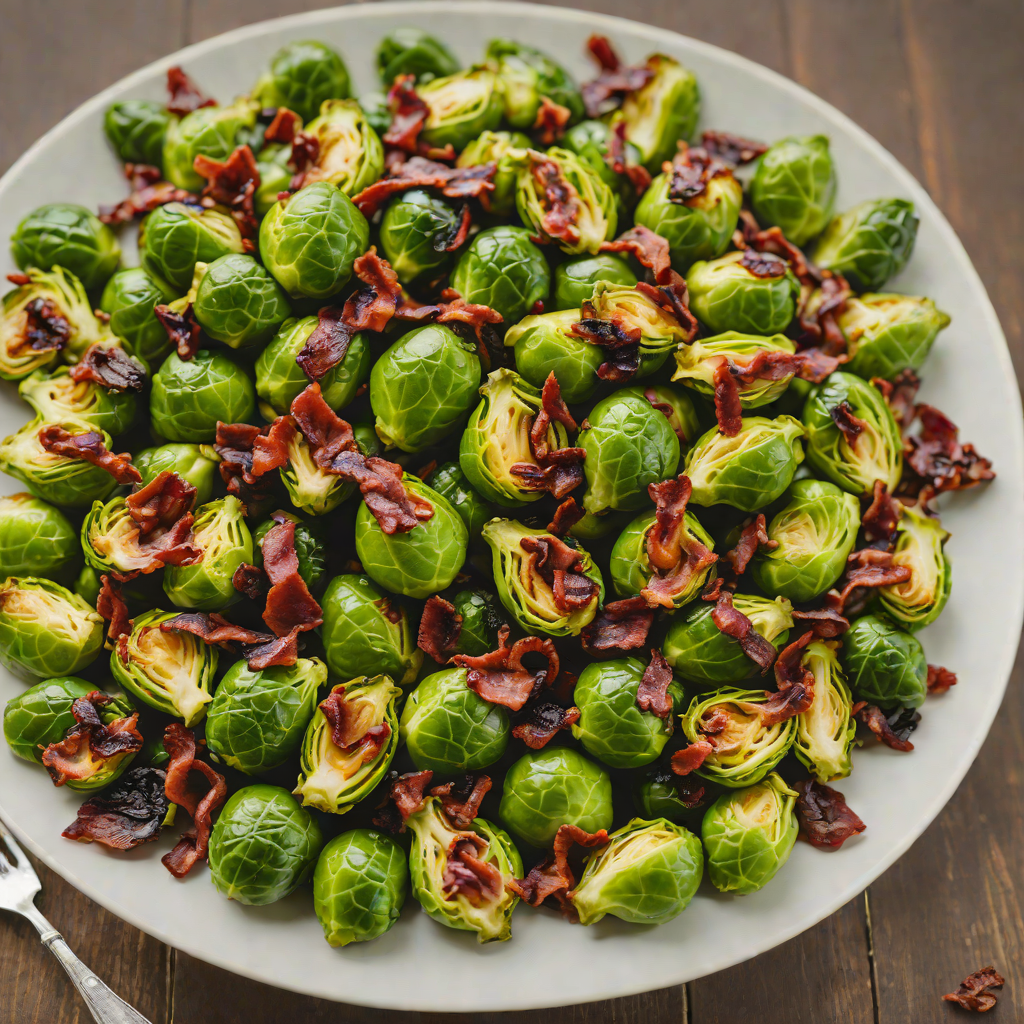 Maple-Bourbon Glazed Brussels Sprouts with Crispy Bacon
