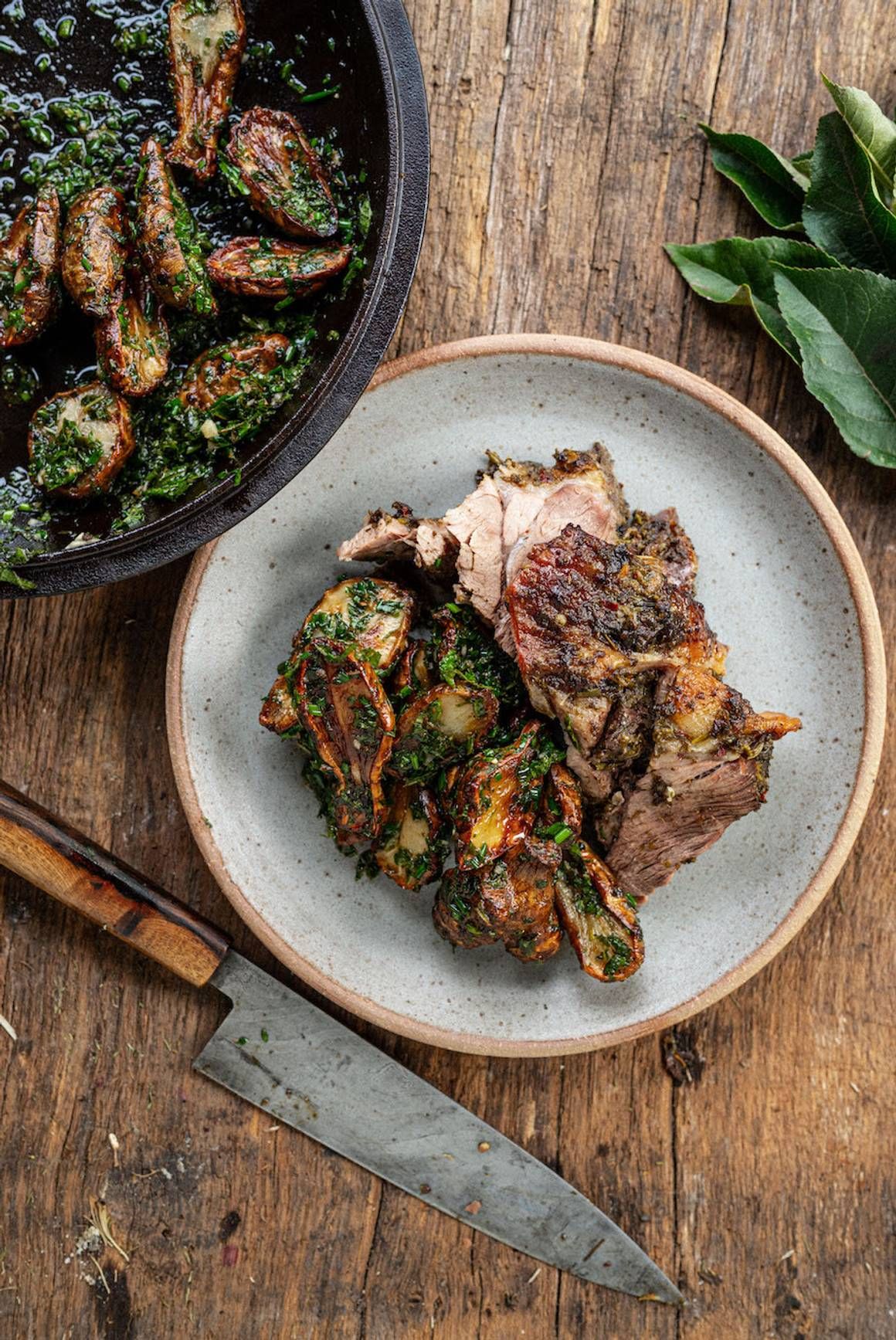 Slow-Cooked Lamb Shoulder with Lemon Myrtle and Wattleseed Rub