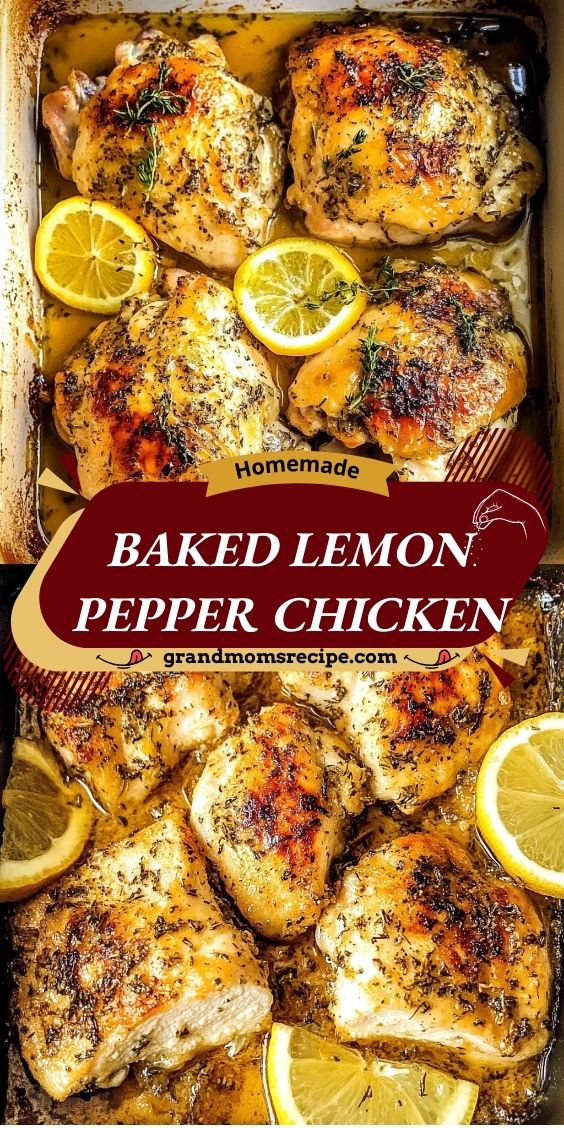Baked Lemon-Pepper Chicken with Honey-Dijon Glaze
