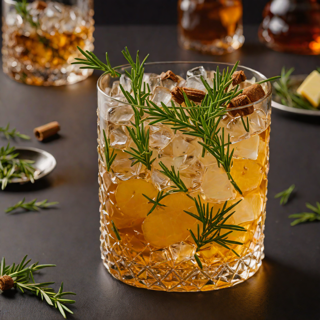 Rosemary-Ginger Maple Old Fashioned