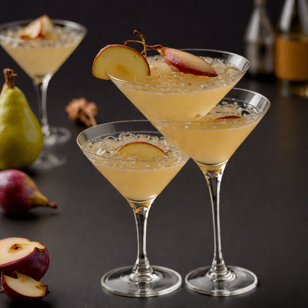 Ginger-Poached Pear Martini