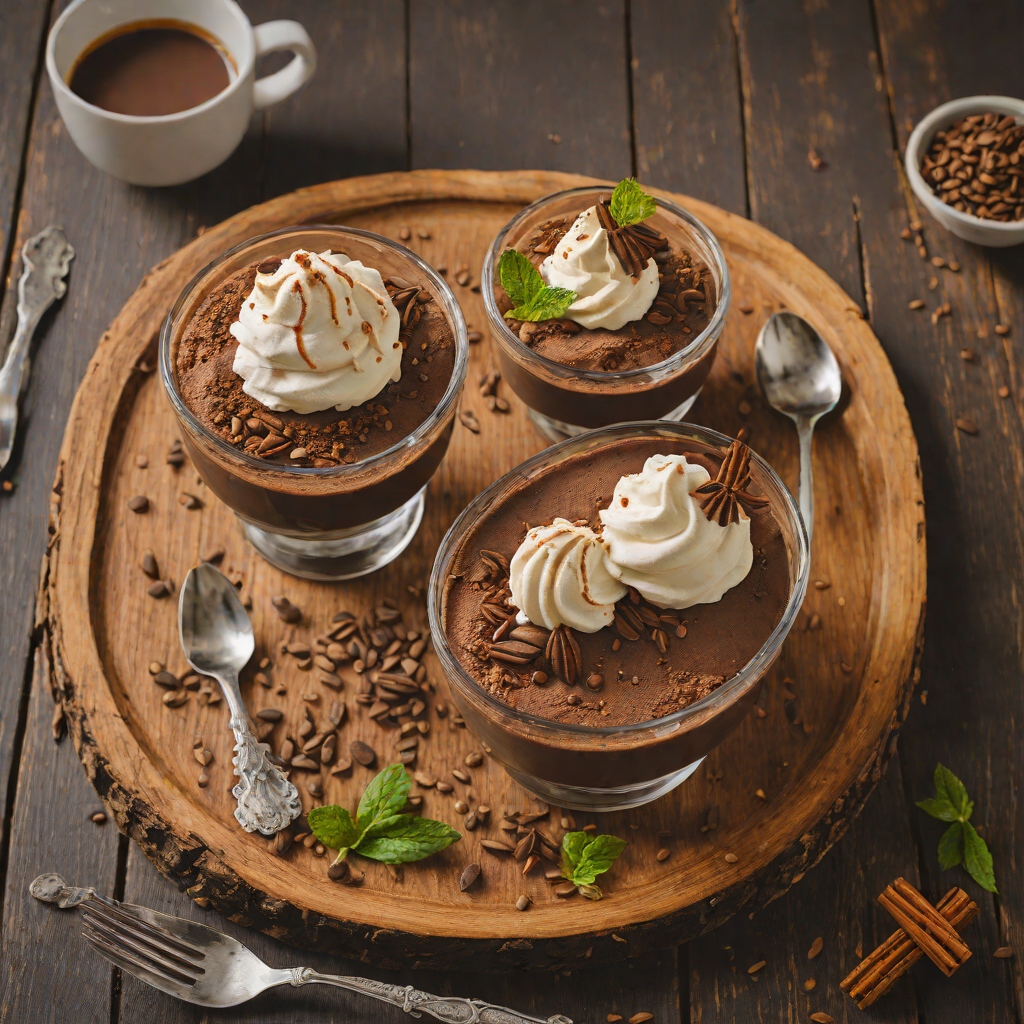 Espresso Chocolate Mousse with Cardamom Whipped Cream