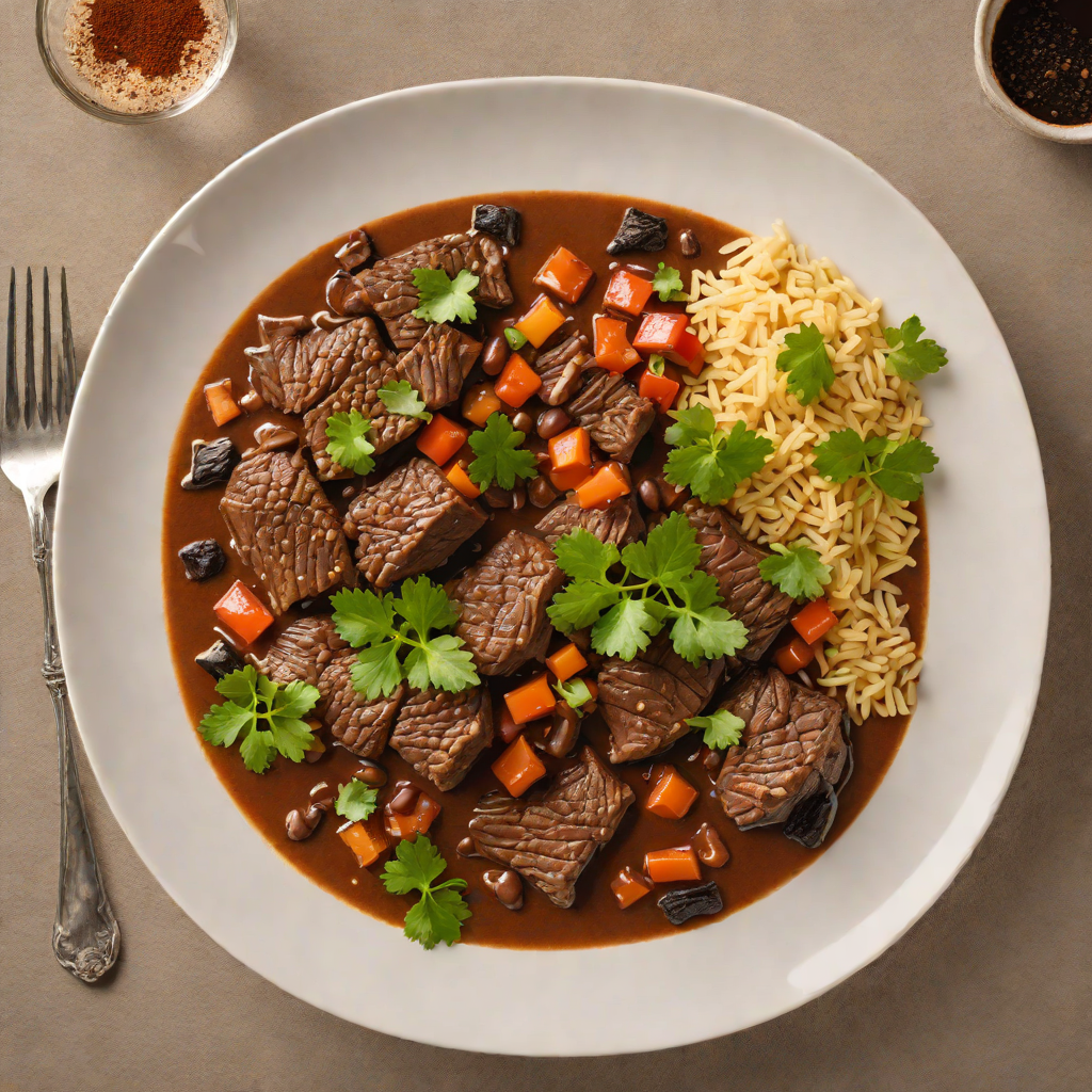Ancho Chili and Cocoa Braised Beef with Mexican Aromatics