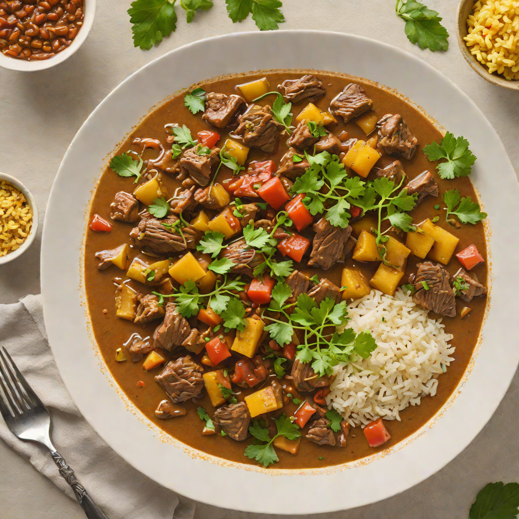 Curried Goat Stew with Trinidadian Spice Blend