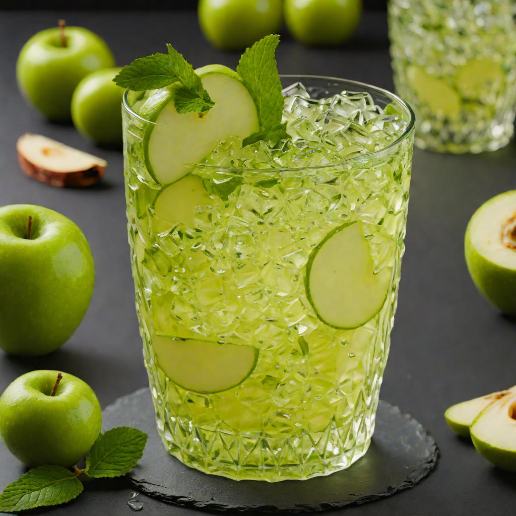 Shaken Emerald Apple Fizz