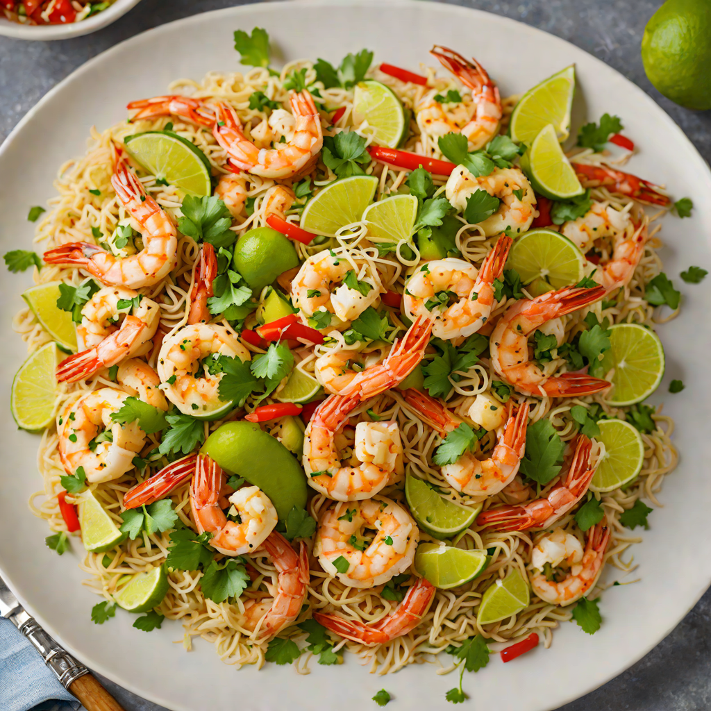 Smoky Coconut and Lime Tiki Shrimp Stir-Fry