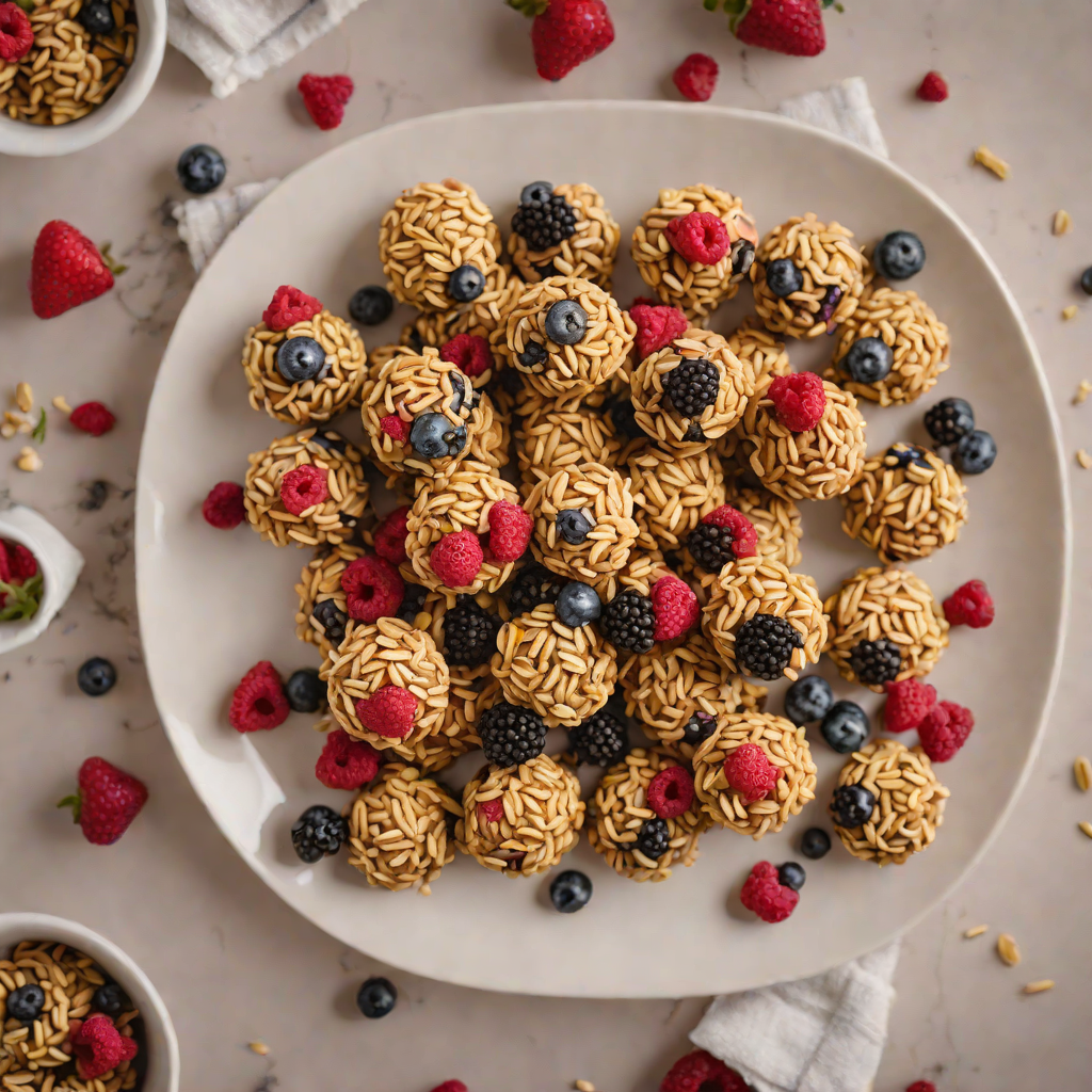 No-Bake Oat and Berry Energy Bites