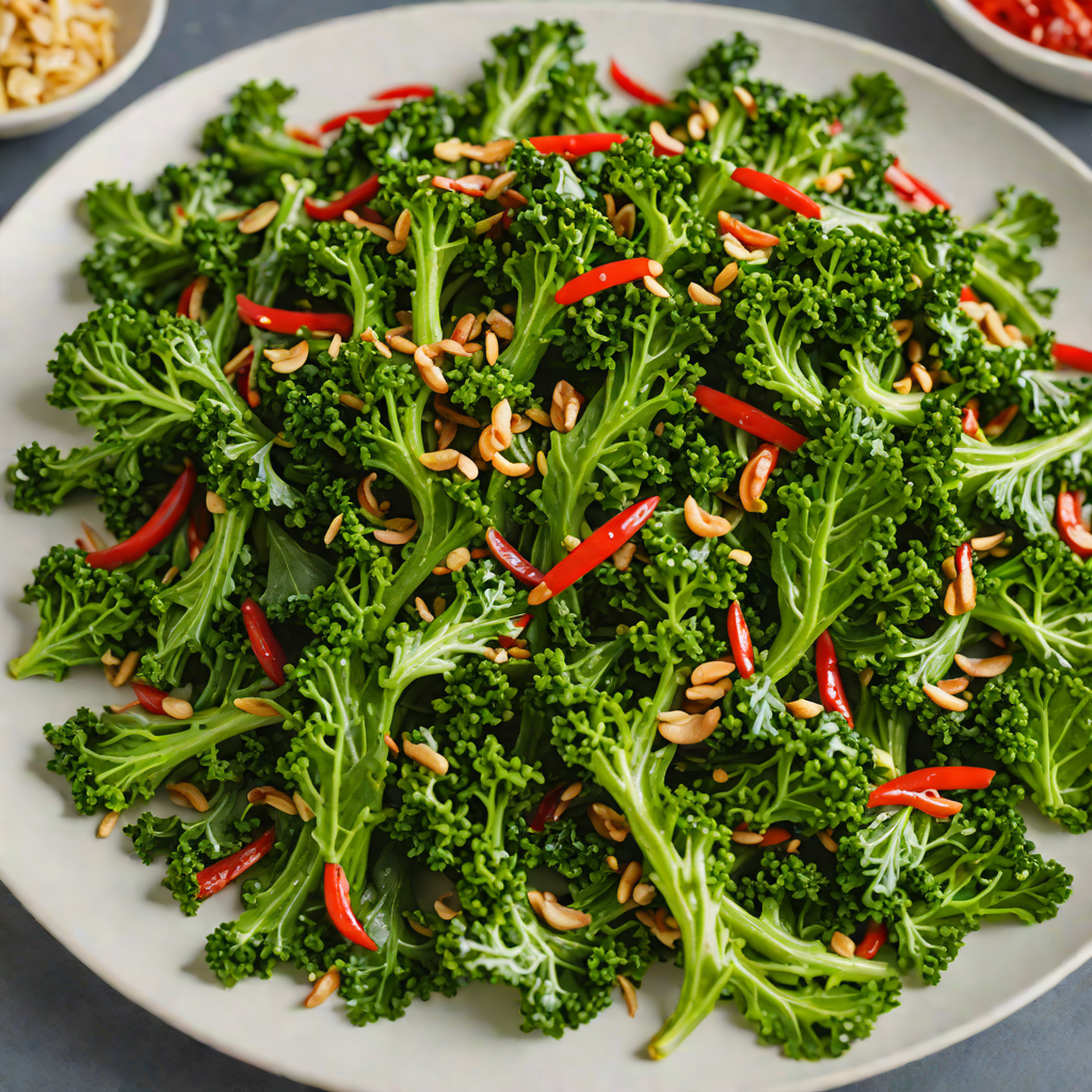 Garlic and Chili Stir-Fried Kale to Boost Immunity