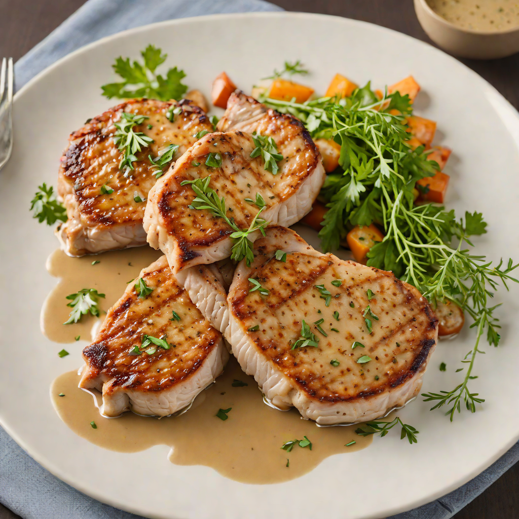 Pan-Seared Pork Chops with Classic Herb Pan Sauce