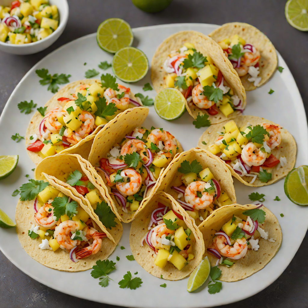 Tequila-Lime Shrimp Tacos with Pineapple Salsa