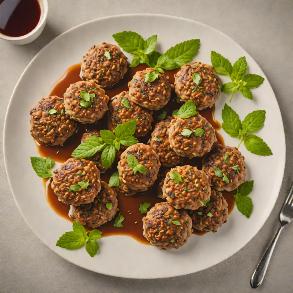 Slow-Baked Lamb Rissoles with Mint and Worcestershire Sauce
