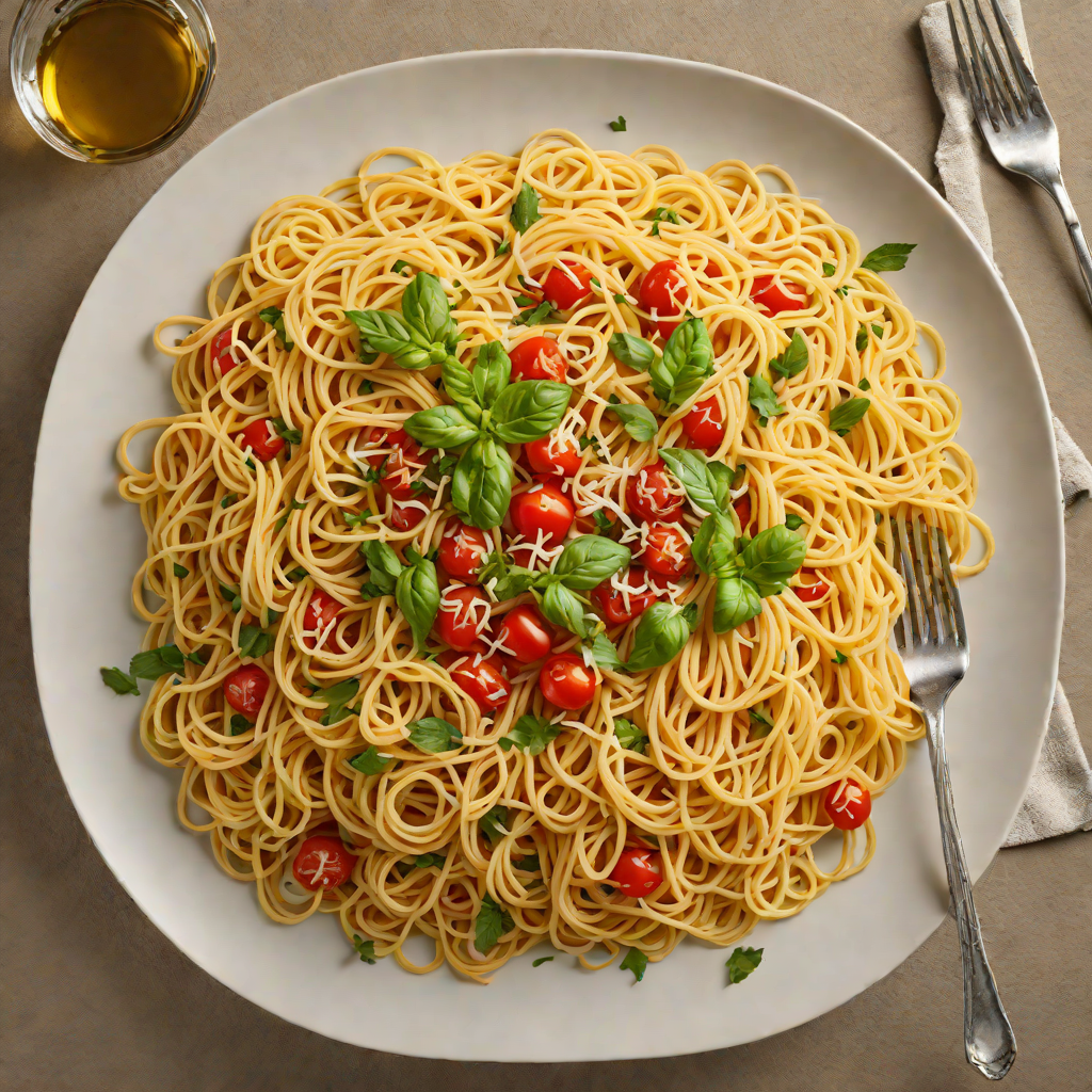 Gmail-Organized Spaghetti Aglio e Olio