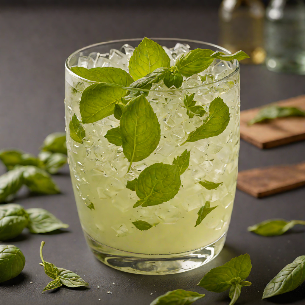 Herbed Gin Basil Smash