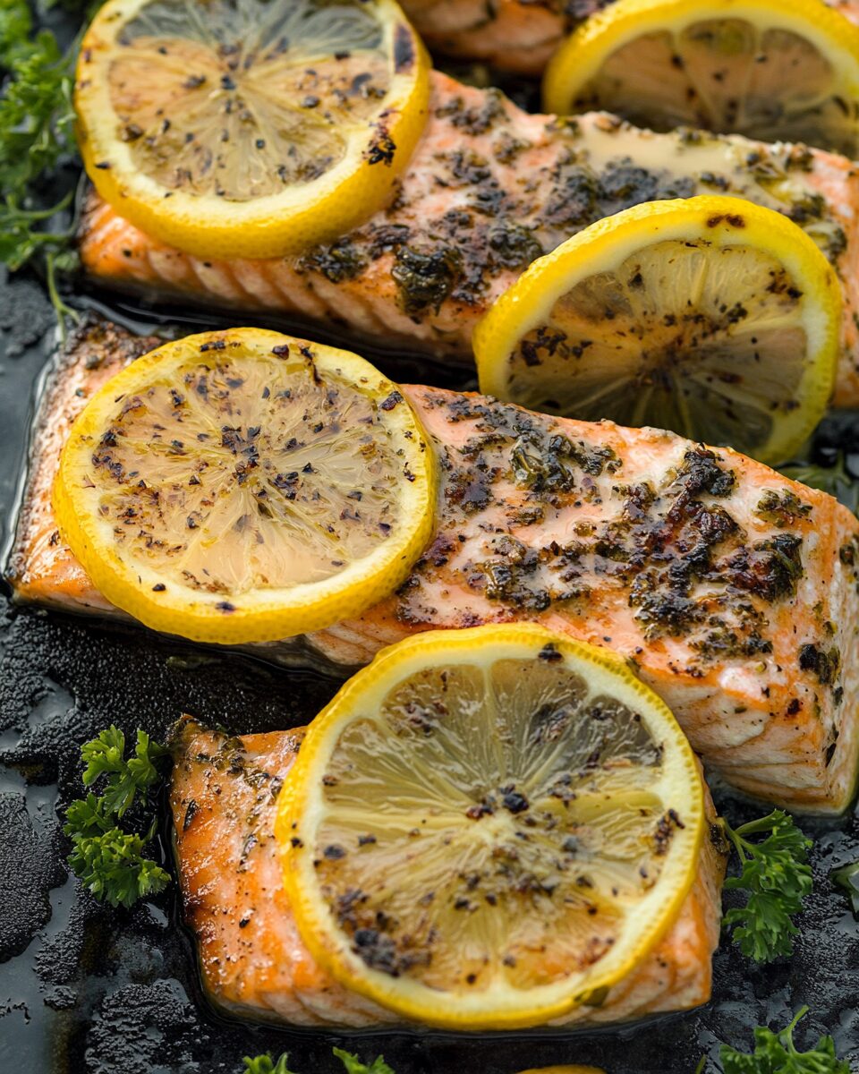 Herb-Roasted Lemon Garlic Salmon