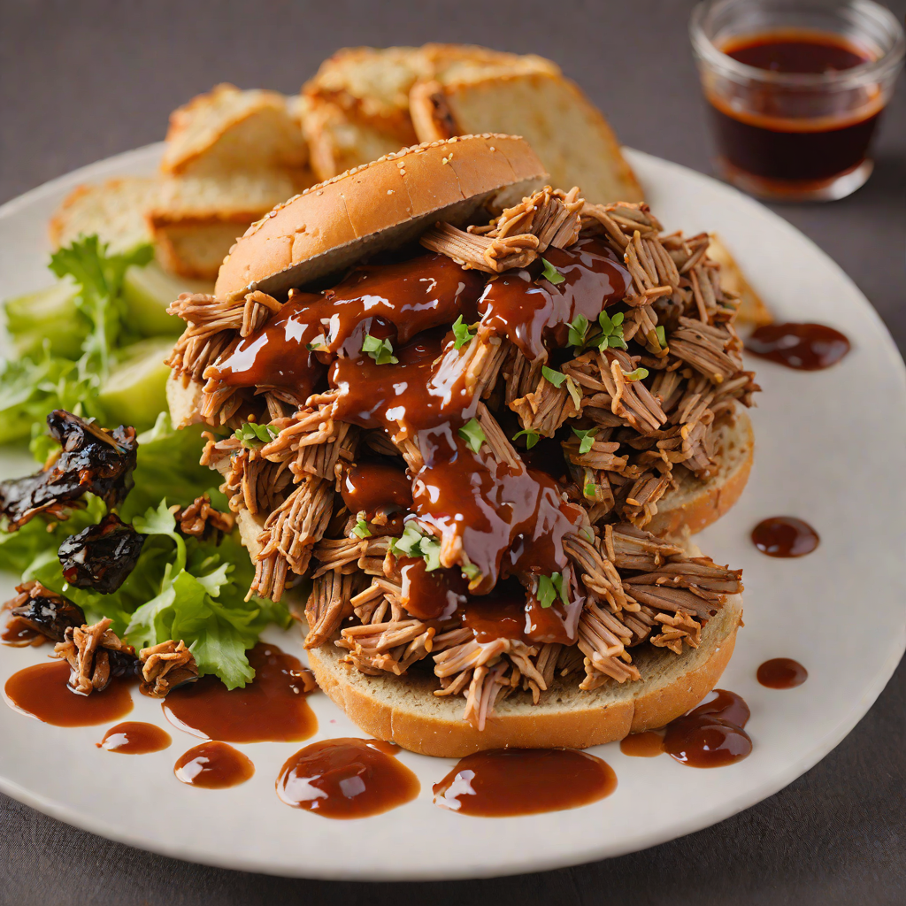 Smoked Hickory Pulled Pork with Spiced BBQ Sauce