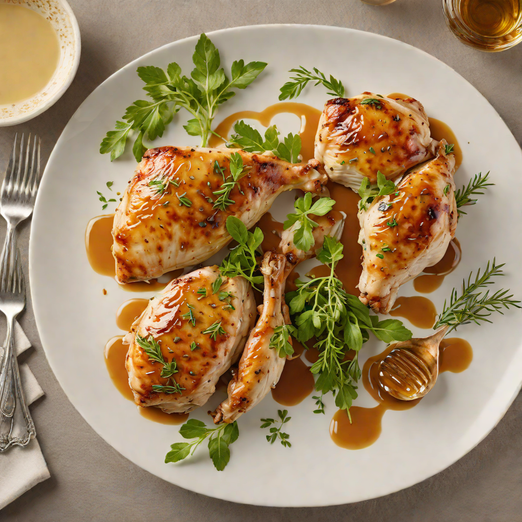Pan-Seared Chicken with Honey-Herb Glaze