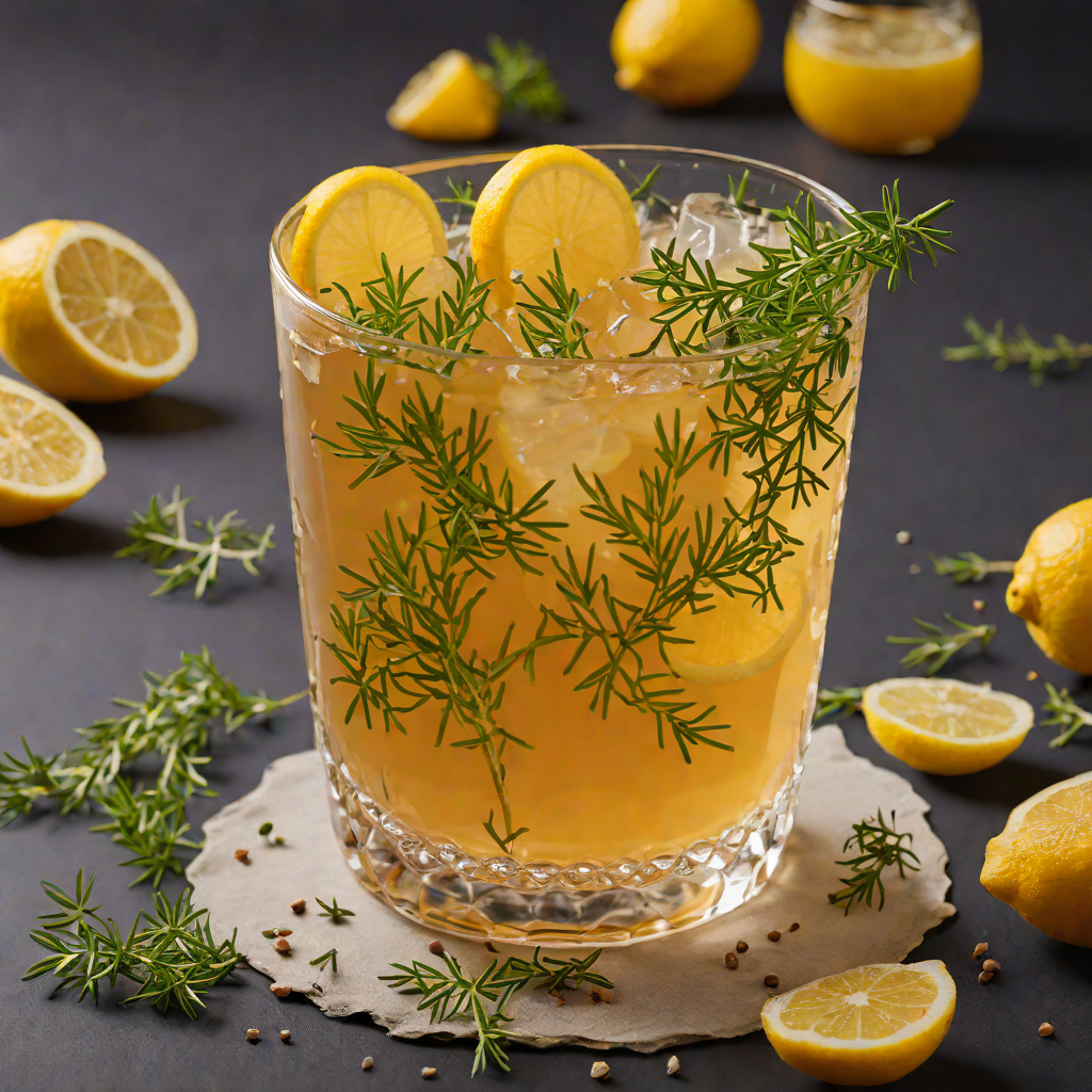 Honey-Lemon Herbal Tea with Fresh Thyme