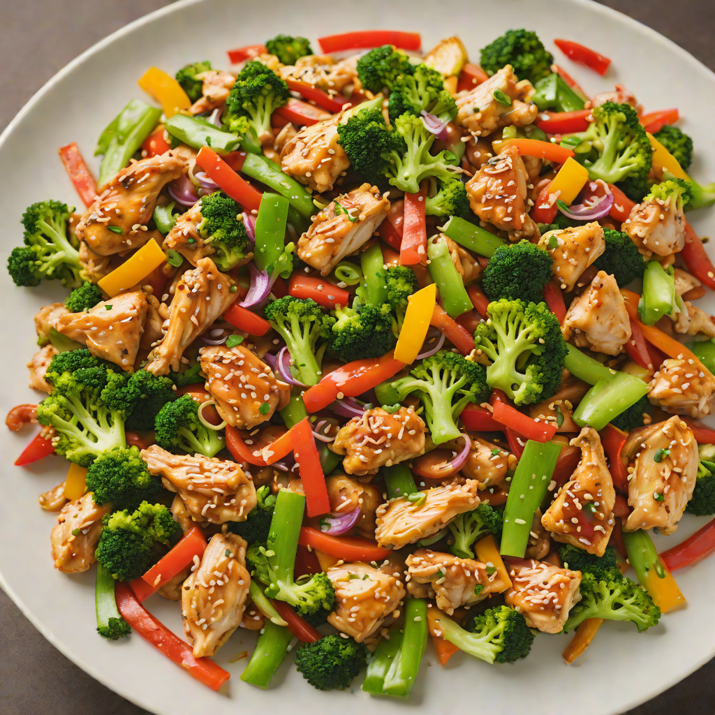 Kid-Friendly Chicken and Vegetable Stir Fry with Honey Garlic Sauce