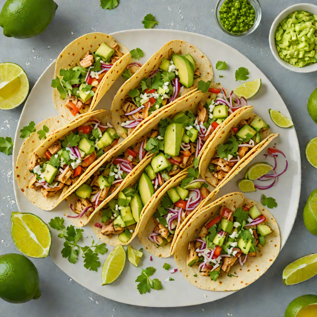 Cilantro-Lime Grilled Chicken Tacos with Fresh Avocado Salsa