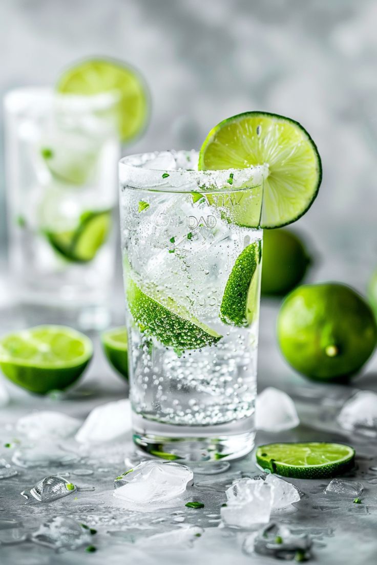 Fresh Ginger-Lime Vodka Fizz