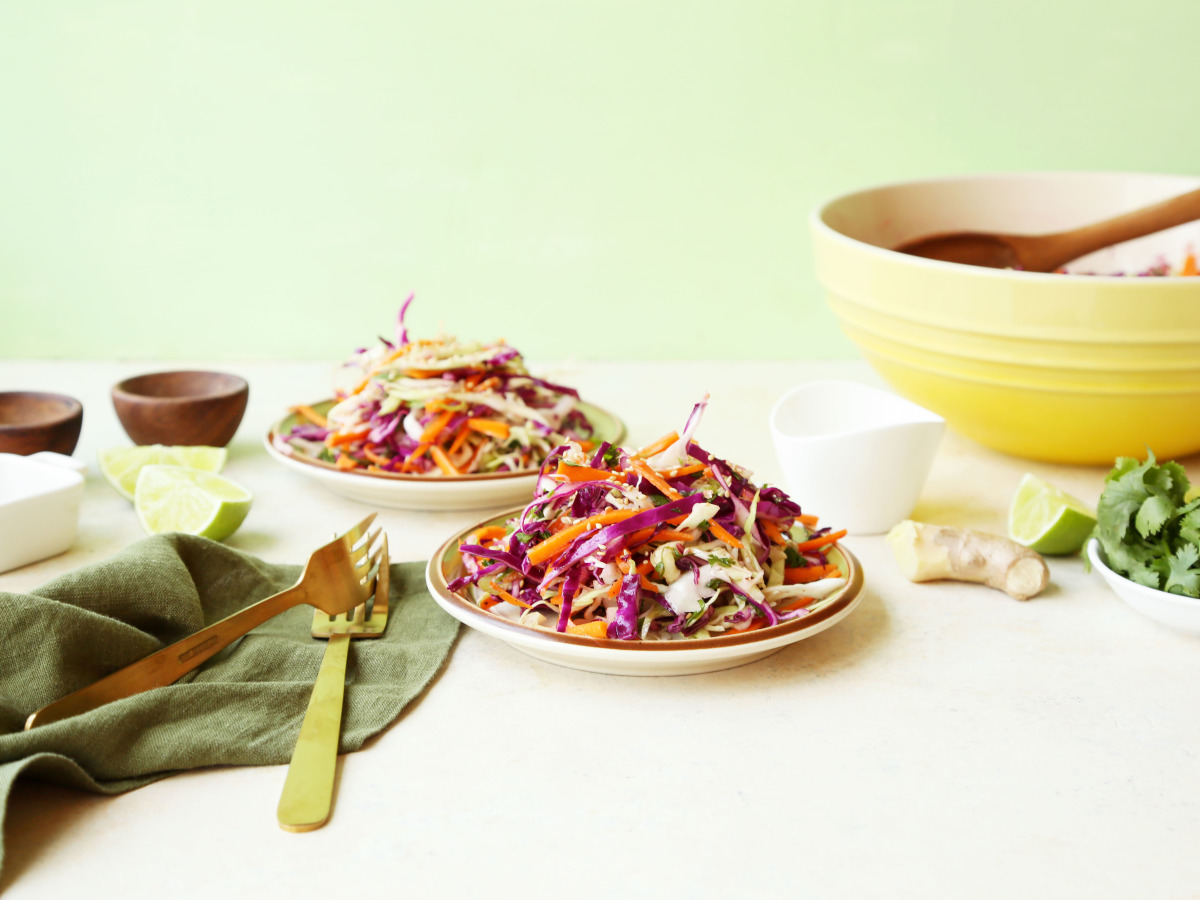 Ginger-Cabbage Slaw with Lime
