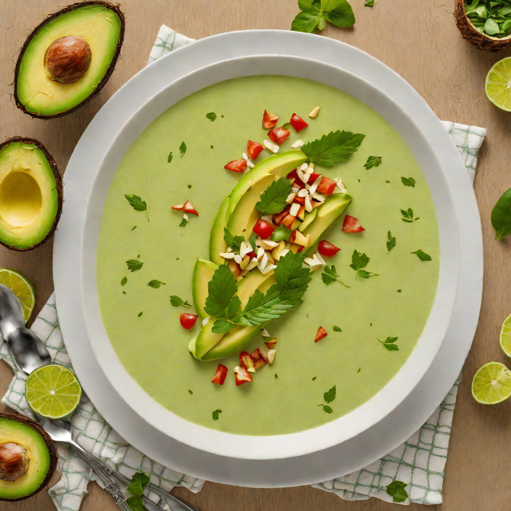 Coconut-Lime Chilled Avocado Soup