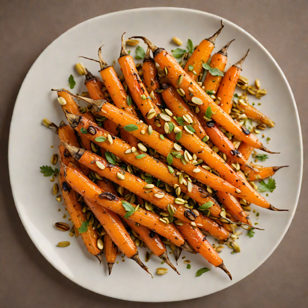 Honey-Glazed Roasted Carrots with Toasted Pistachios and Orange