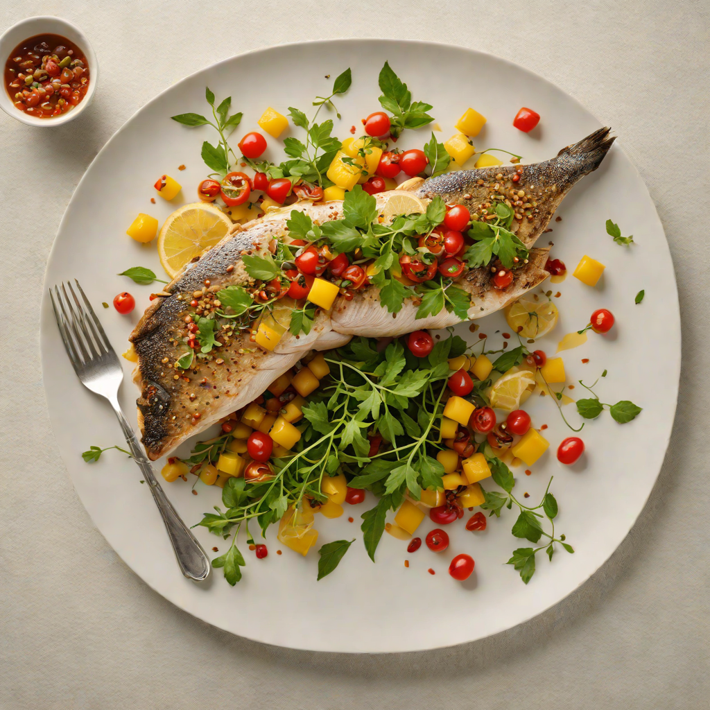 Slow-Roasted Barramundi with Lemon Myrtle and Bush Tomato Relish