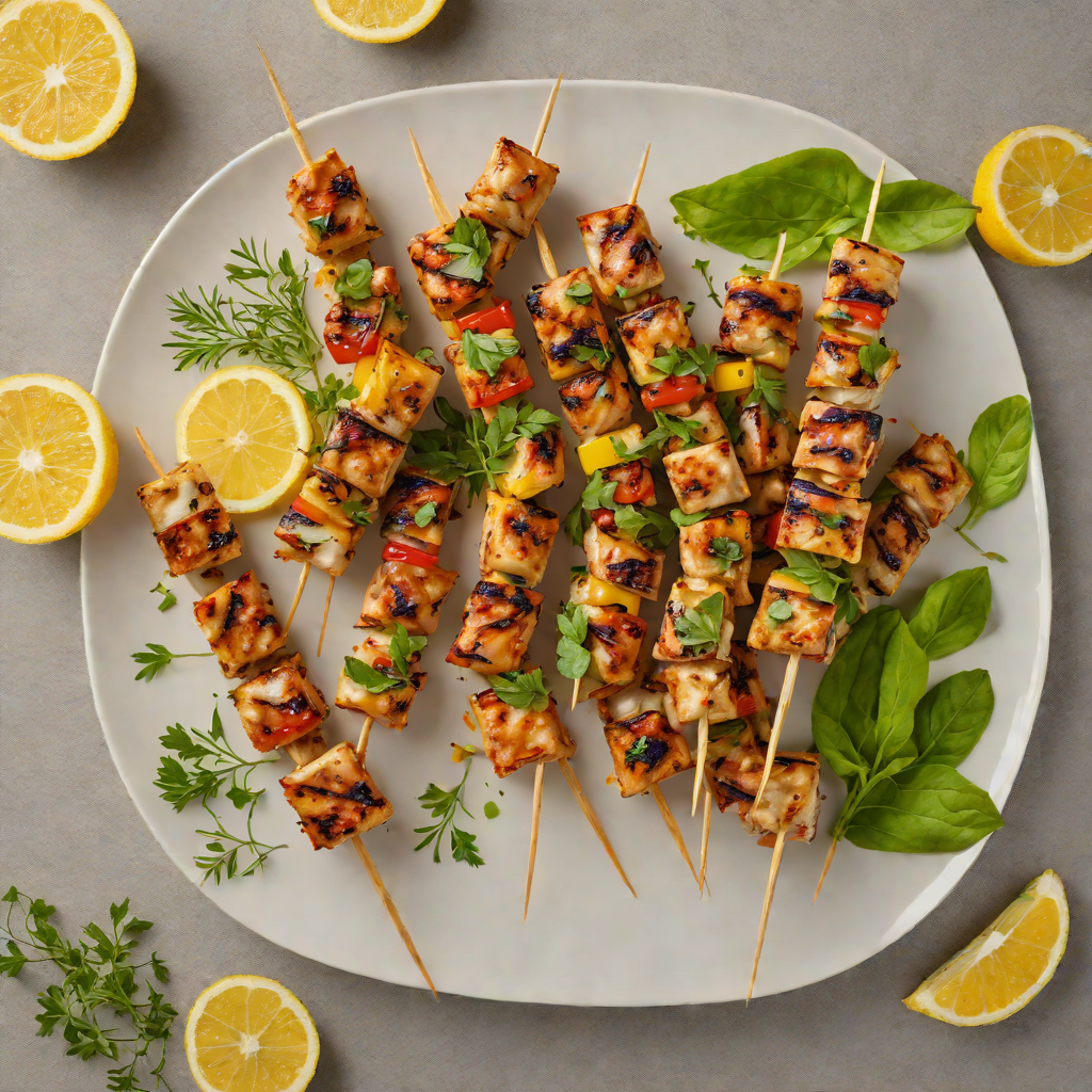 Grilled Herb-Marinated Chicken Skewers with Lemon Garlic