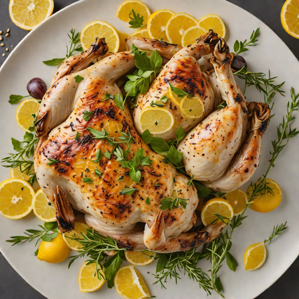 Regional Herb-Roasted Chicken with Citrus and Garlic