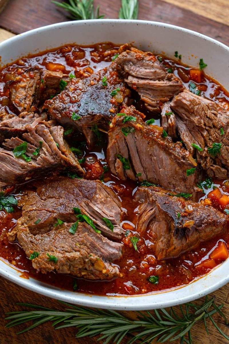 Slow-Cooked Italian Tomato Braised Beef