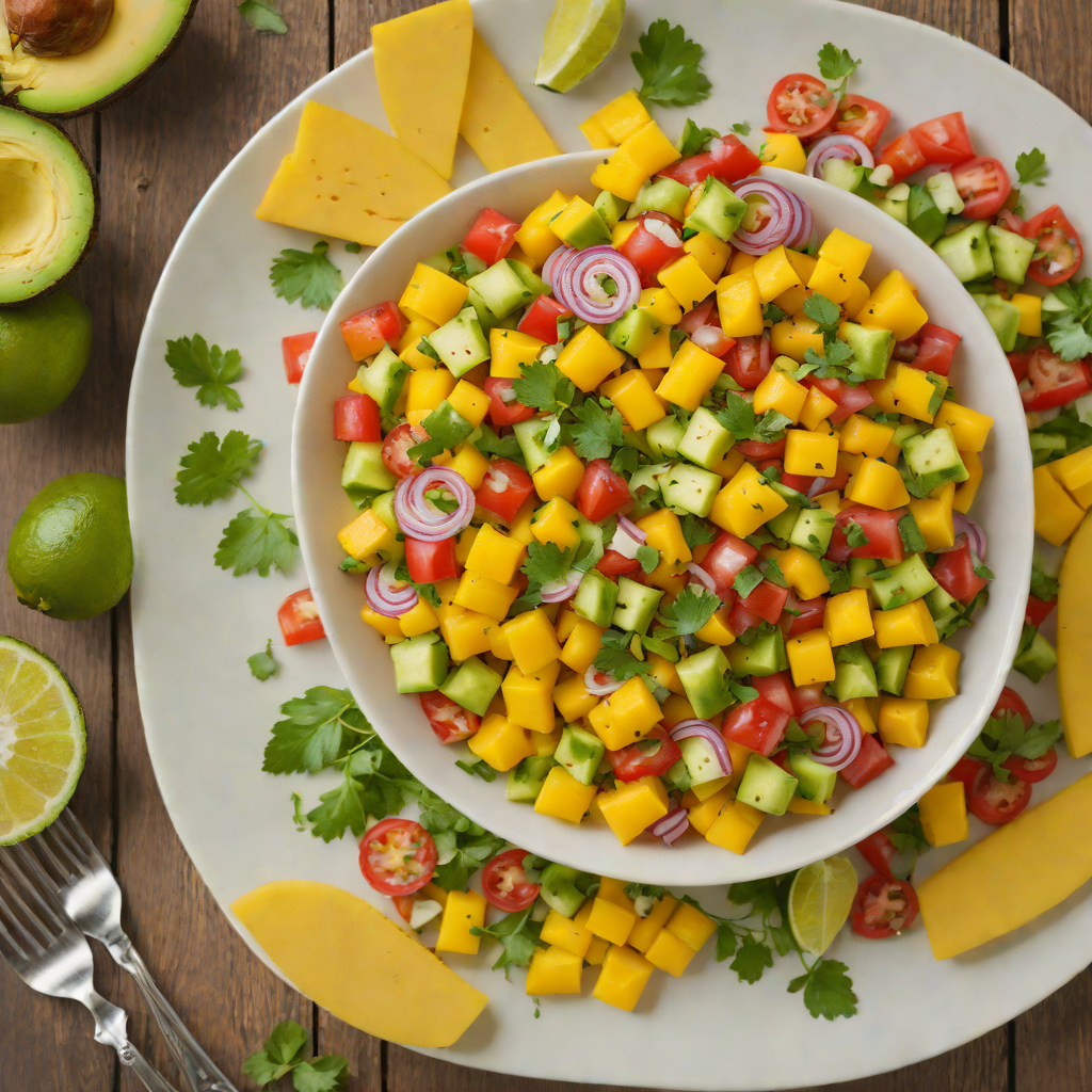 Tiki Torch Mango and Avocado Salsa