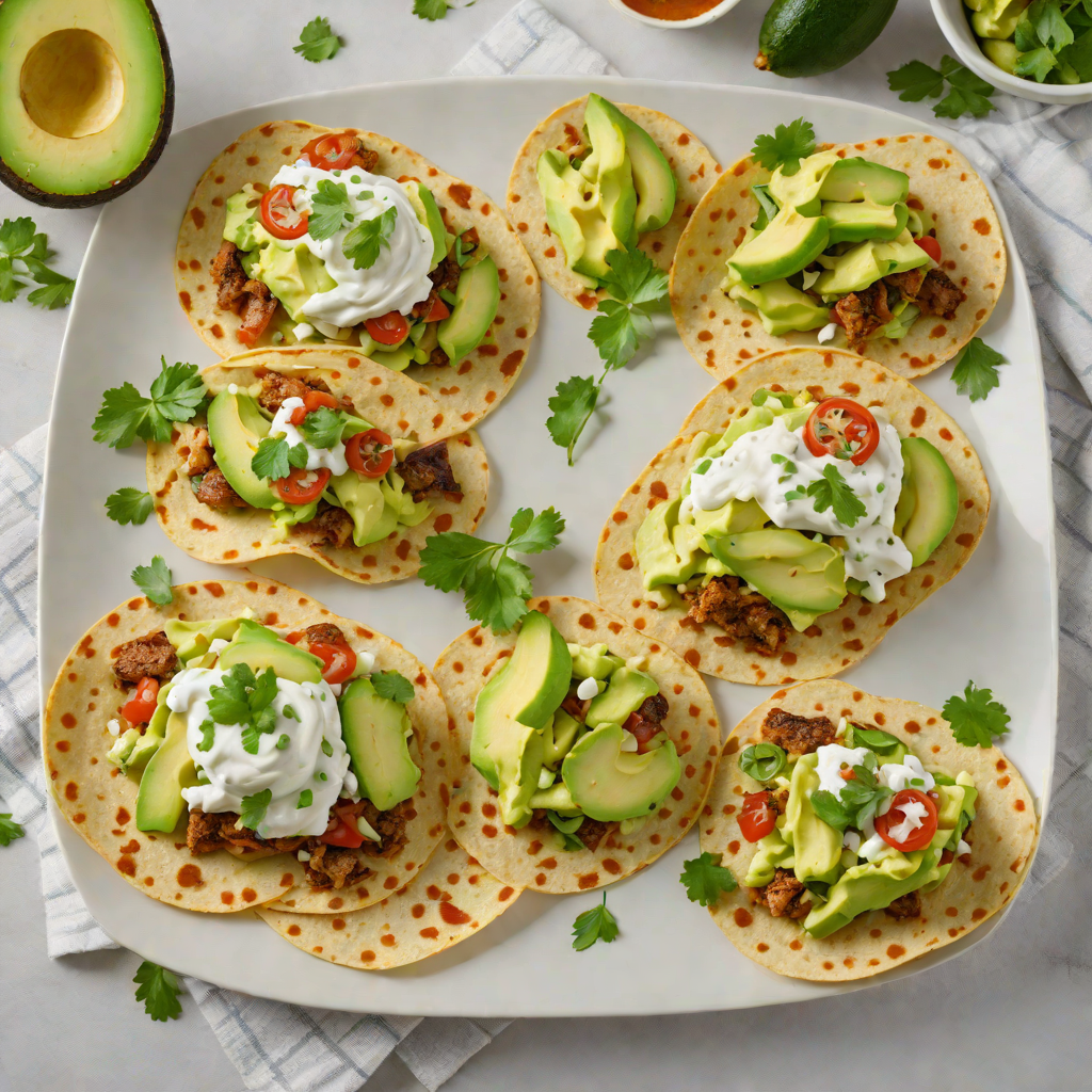Charred Jalapeño and Queso Blanco Chalupas with Avocado Crema