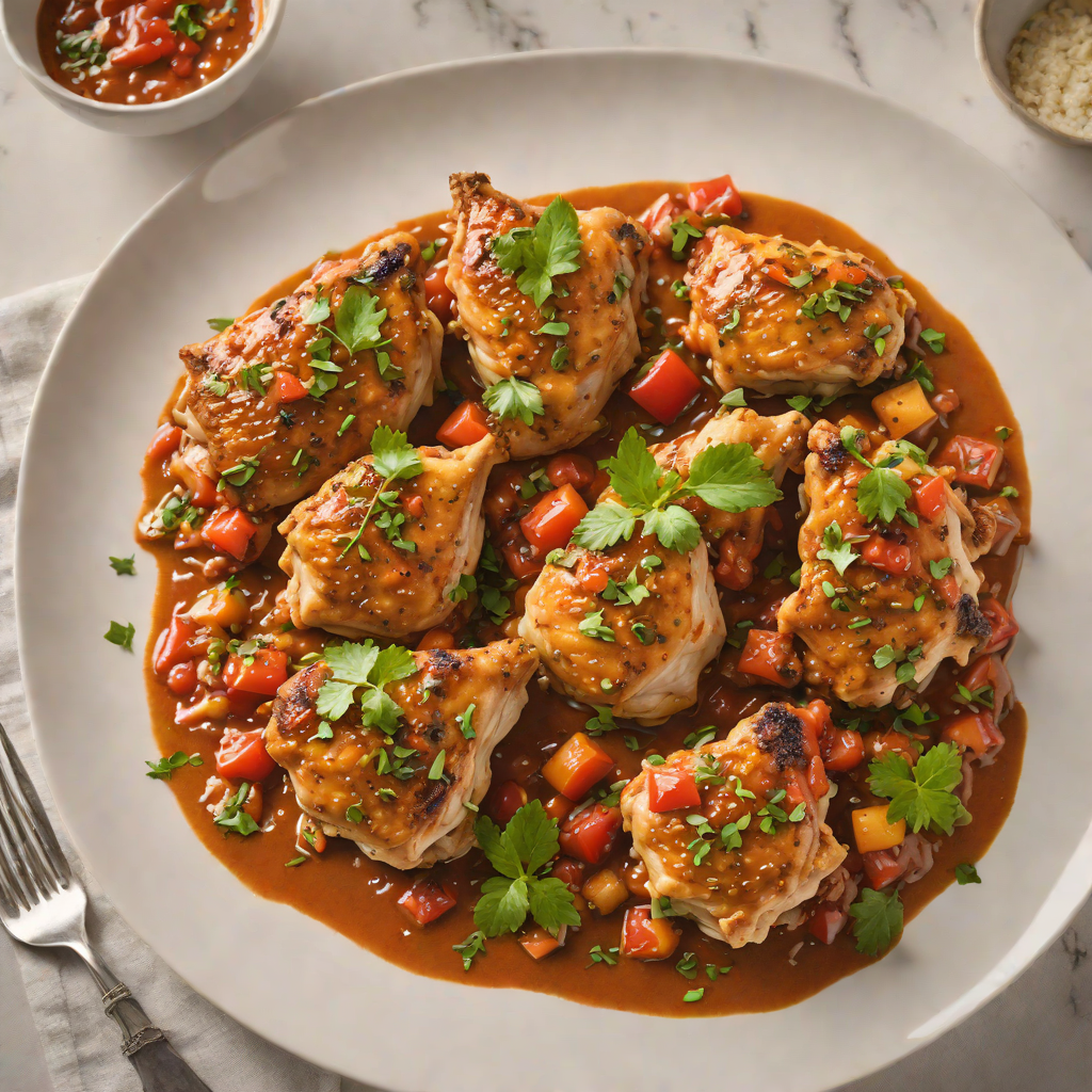 Pan-Seared Chicken Thighs with Garam Masala and Tomato Curry