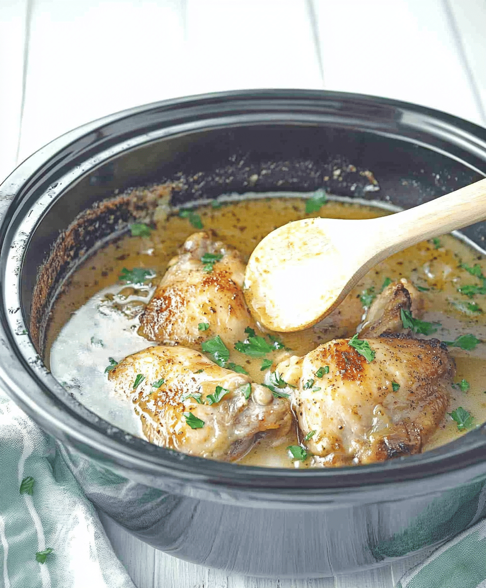 Honey-Mustard Slow-Cooker Chicken Thighs