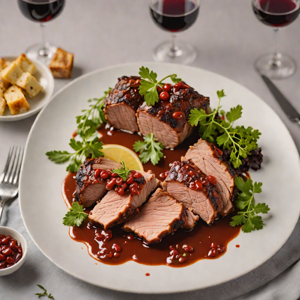 Slow-Cooked Pork Shoulder with Spanish Red Wine and Smoked Paprika