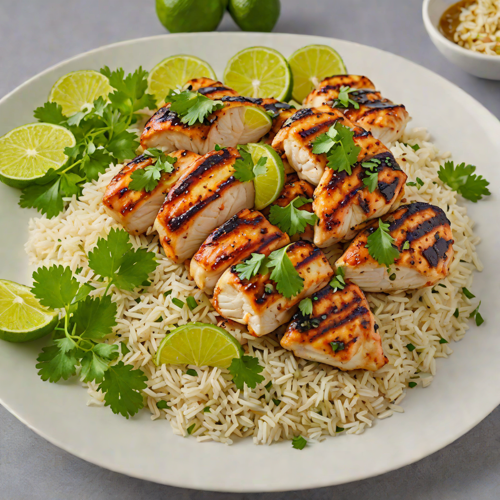 Grilled Honey-Lime Chicken with Cilantro Rice